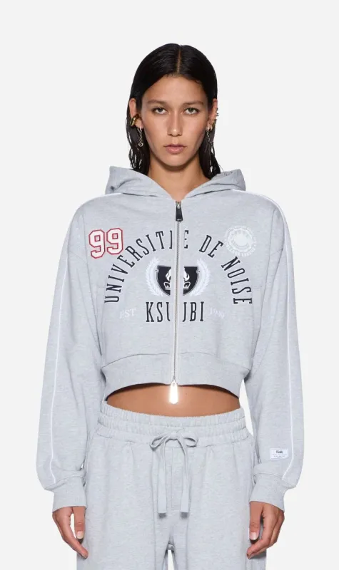 Ksubi | College Origin Zip Hoodie - Grey Marle sold by Sisters & Co