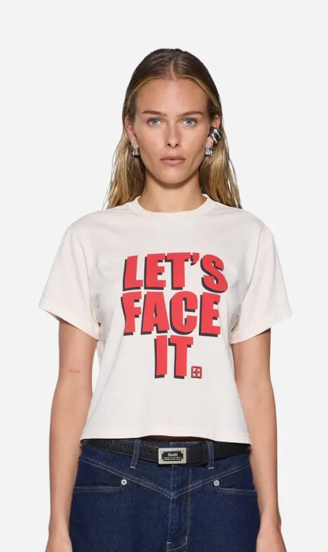 Ksubi | Lets Face It Shrunken Ss Tee - Bone sold by Sisters & Co
