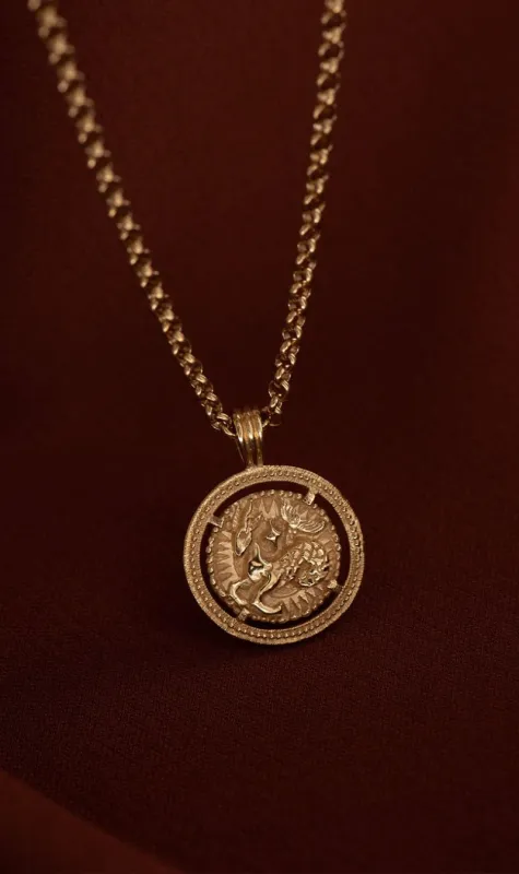 Zoe & Morgan | Capricorn Necklace - Gold sold by Sisters & Co