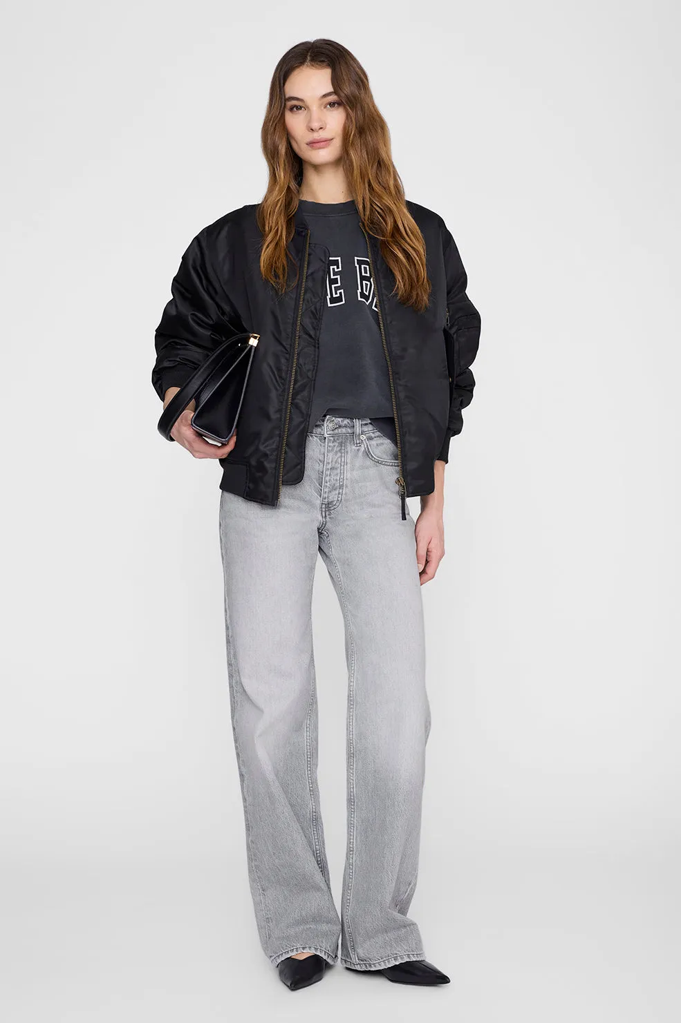 Anine Bing | Miles Sweatshirt New Classic - Washed Black sold by Sisters & Co product image thumbnail 2