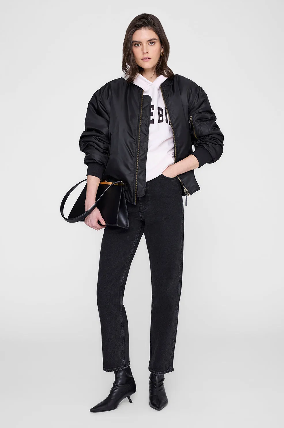 Anine Bing | Harvey Sweatshirt - Washed Pink sold by Sisters & Co product image thumbnail 2