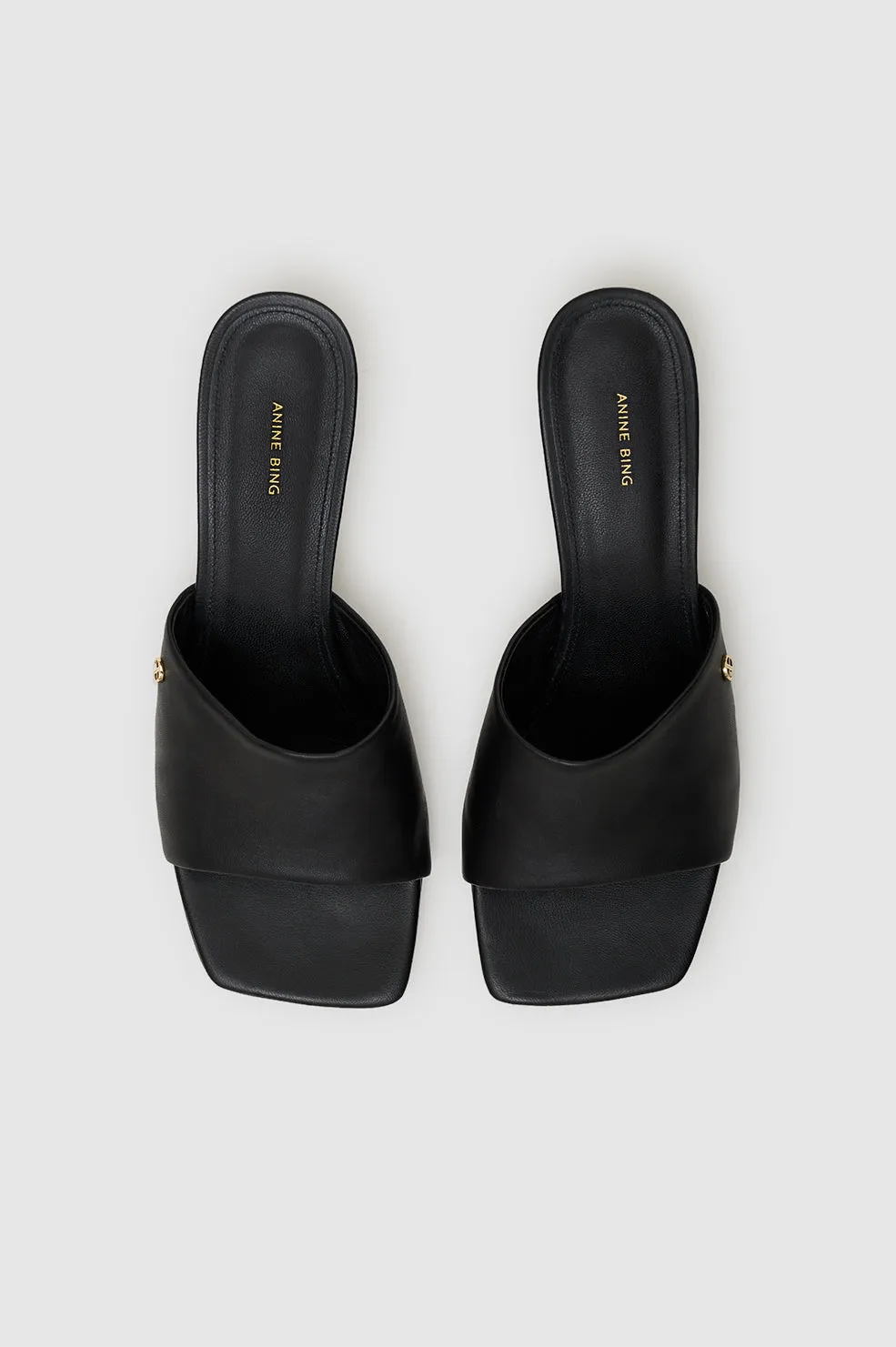 Anine Bing | Jayden Mule Sandals - Black sold by Sisters & Co product image thumbnail 4