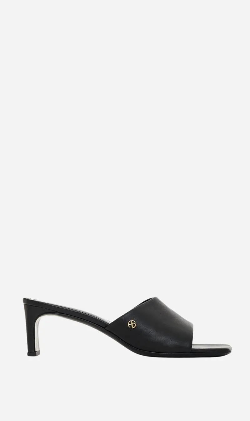 Anine Bing | Jayden Mule Sandals - Black sold by Sisters & Co
