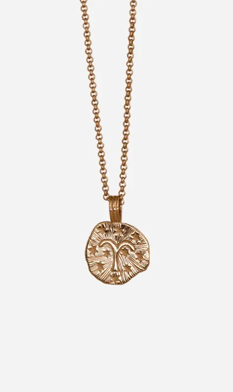 Zoe & Morgan | Sun In Aries Necklace - Gold made by Sisters & Co