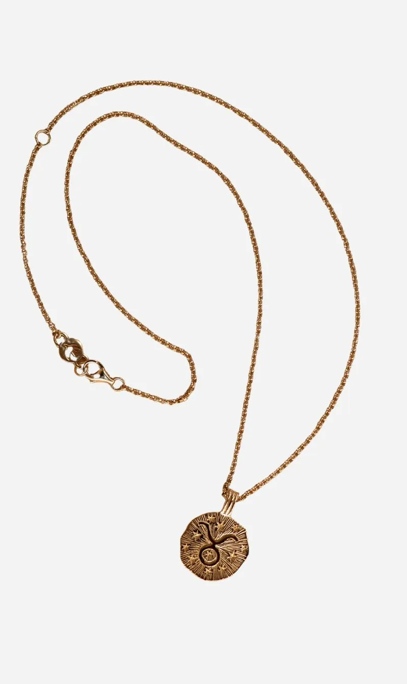 Zoe & Morgan | Sun In Taurus Necklace - Gold sold by Sisters & Co