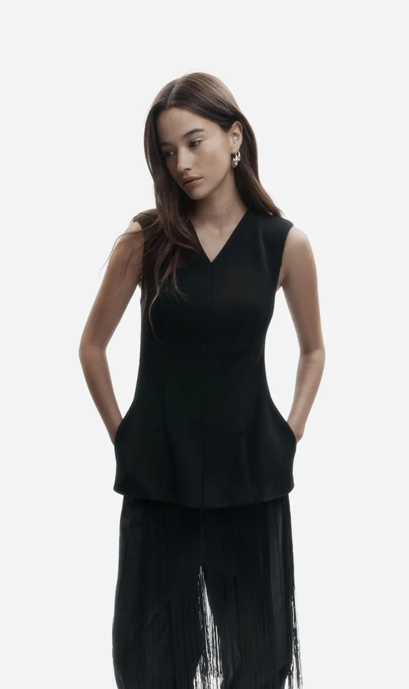 Rebe | Form Top - Black sold by Sisters & Co