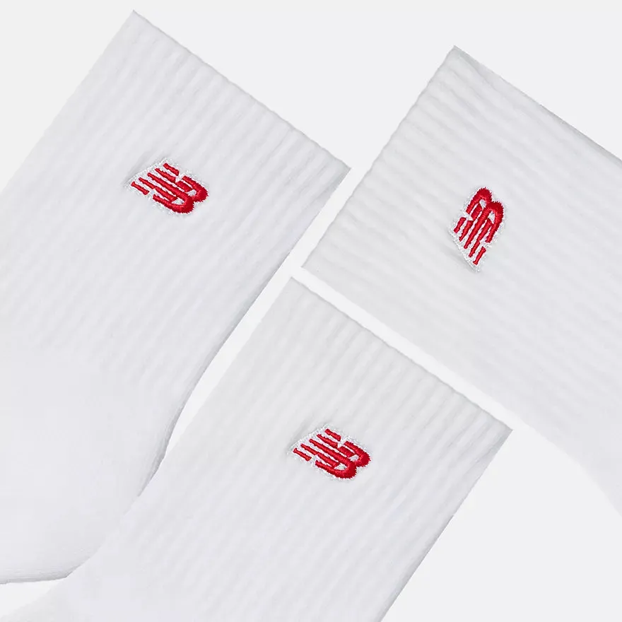 New Balance | Patch Logo Ankle 3 Pack Sock - White sold by Sisters & Co product image thumbnail 3