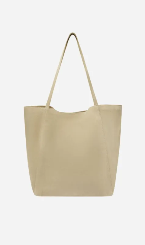 Assembly Label | Paige Suede Tote Bag - Sand made by Assembly Label