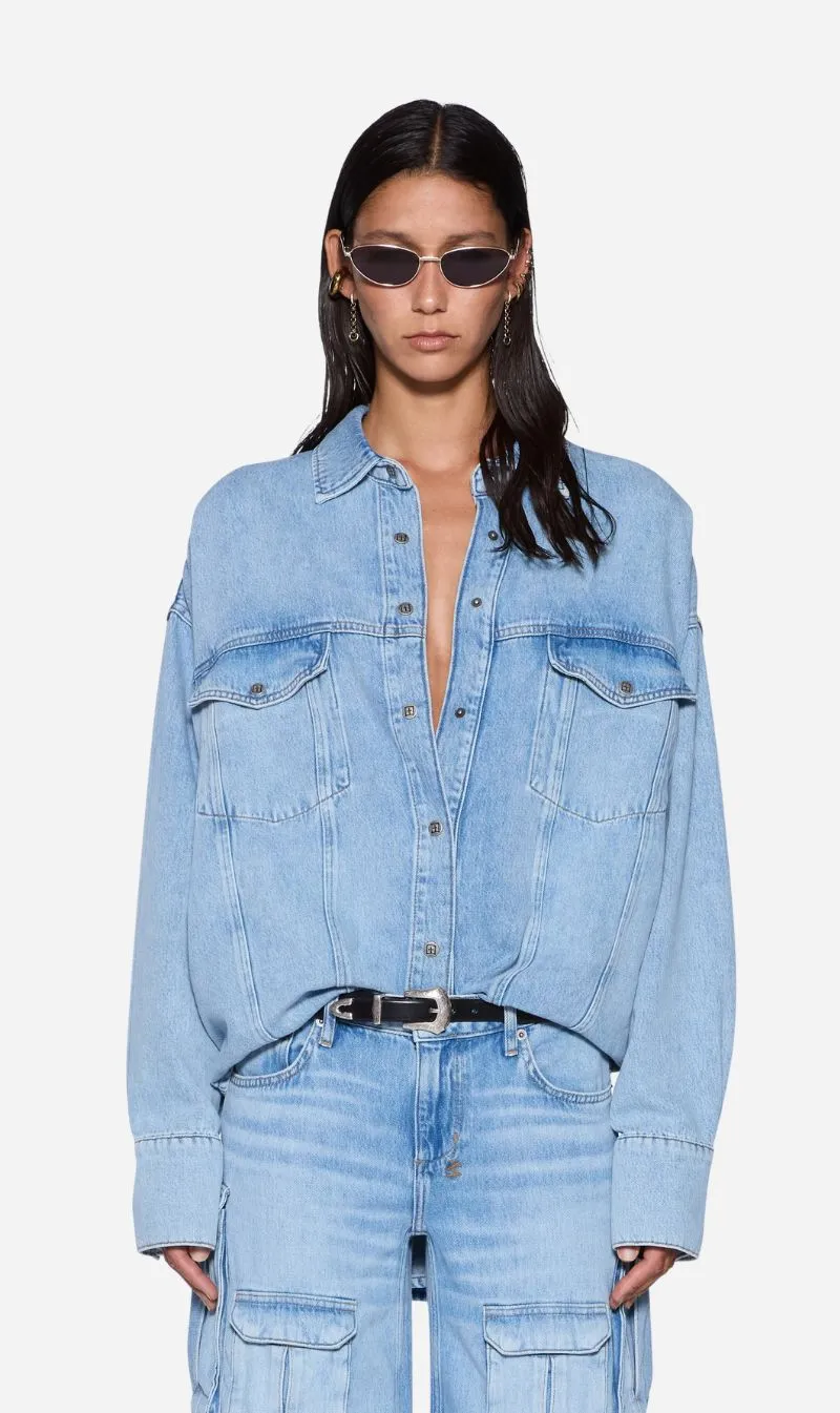 Ksubi | Astra Denim Ls Shirt - Spirit sold by Sisters & Co product image thumbnail 2