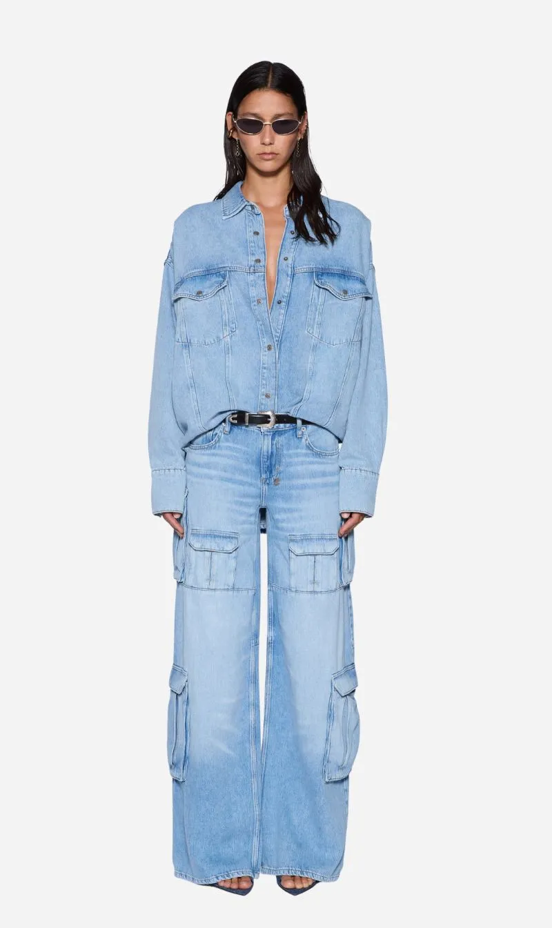 Ksubi | Astra Denim Ls Shirt - Spirit sold by Sisters & Co