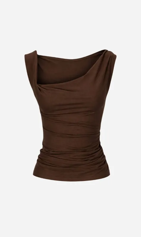 Dominique Healy | Nevermind Singlet - Espresso made by Dominique Healy