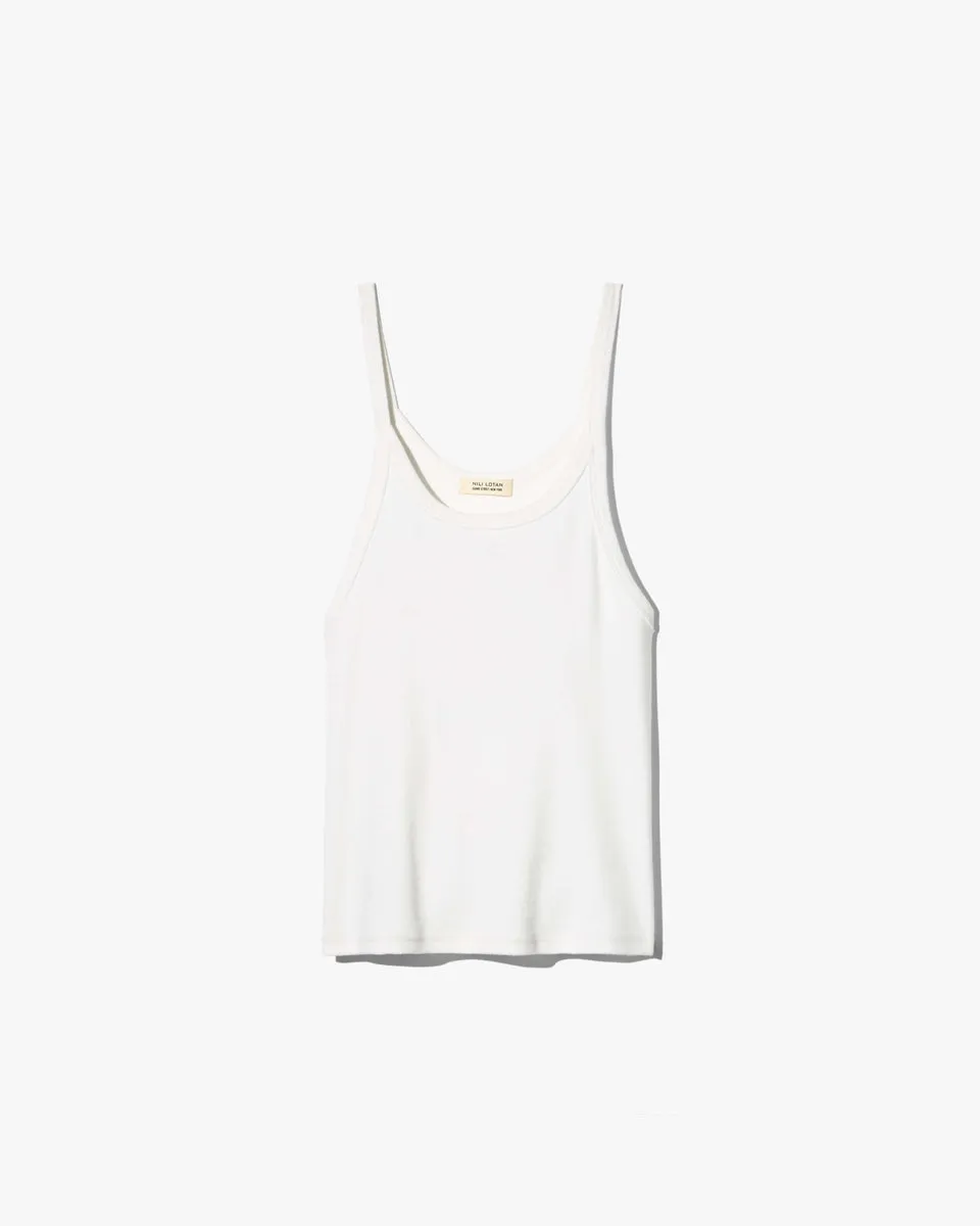 Nili Lotan | Loretta Tank - White sold by Sisters & Co product image thumbnail 5