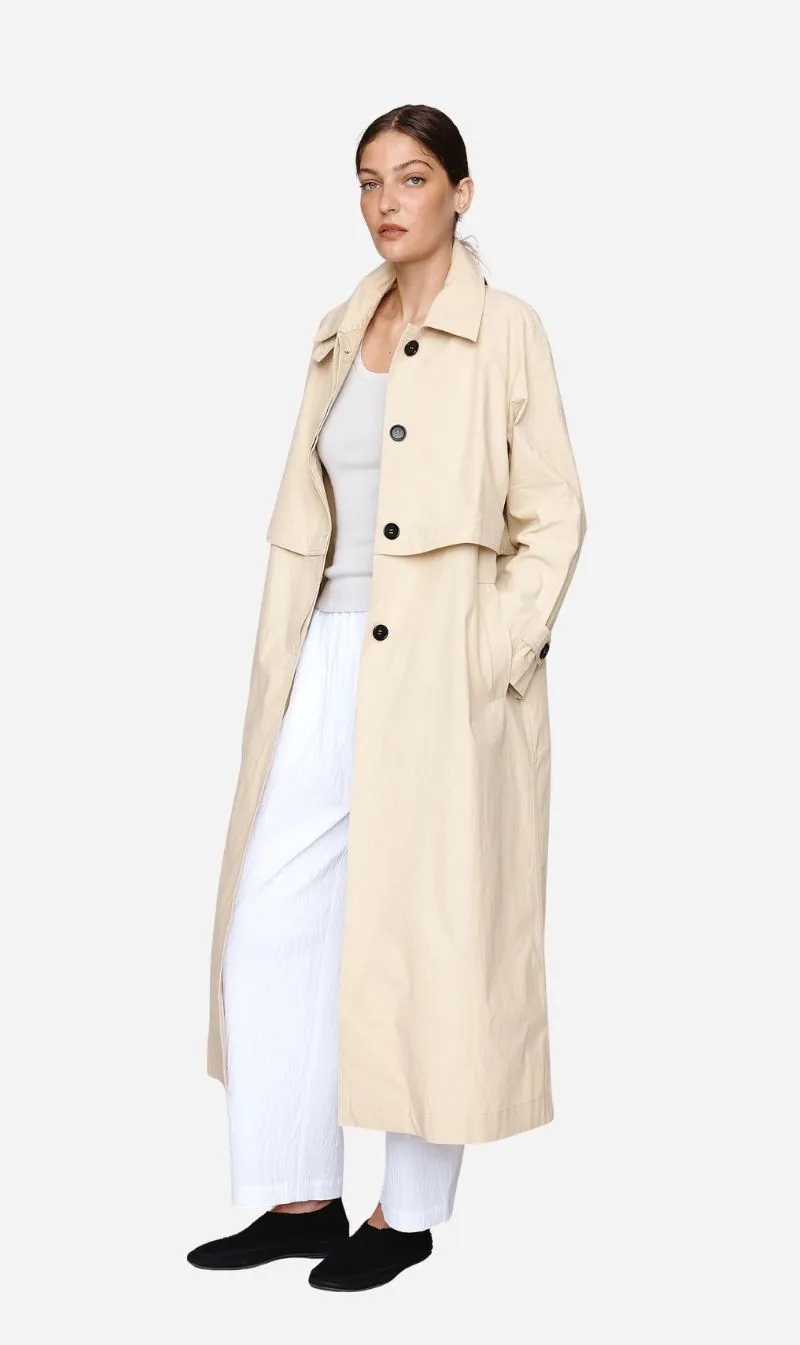 Marle | Angelo Coat - Putty sold by Sisters & Co