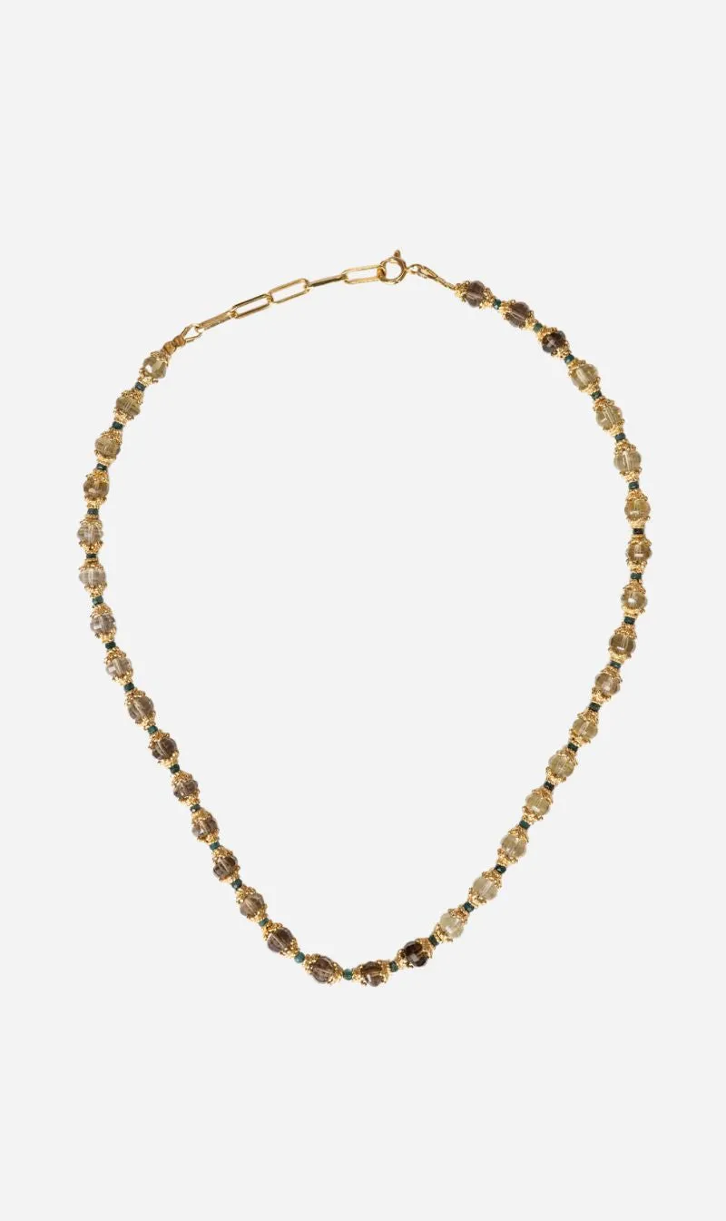 Tityaravy | Sriphala Necklace - Lemon Quartz sold by Sisters & Co