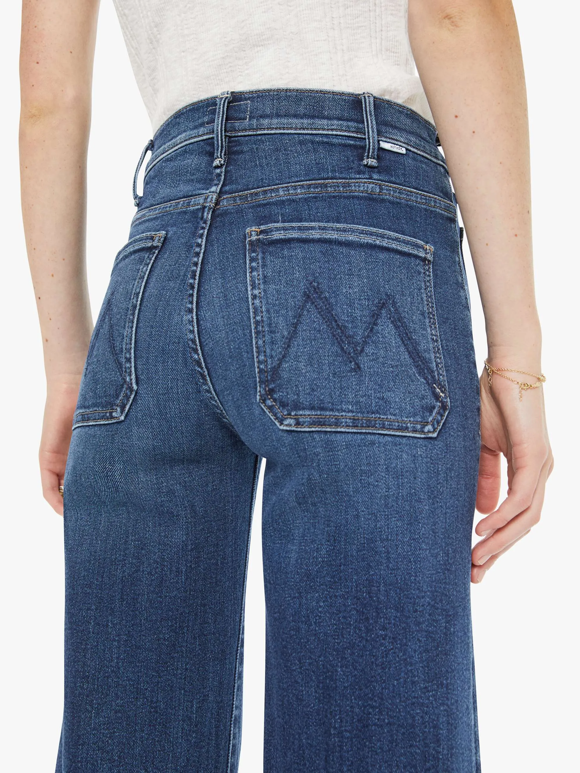 Mother Denim | The Hustler Roller Patch Pocket Skimp - One Last Shot sold by Sisters & Co product image thumbnail 4