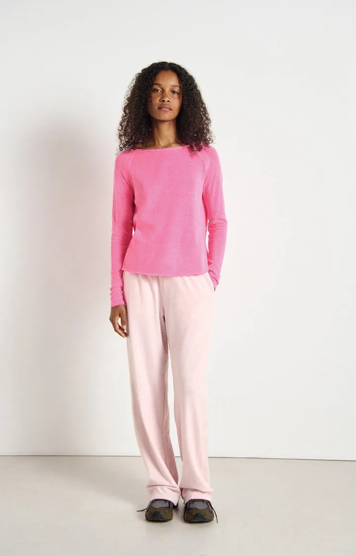 American Vintage | Sonoma Long Sleeve T.Shirt - Fluro Acid Pink sold by Sisters & Co product image thumbnail 3