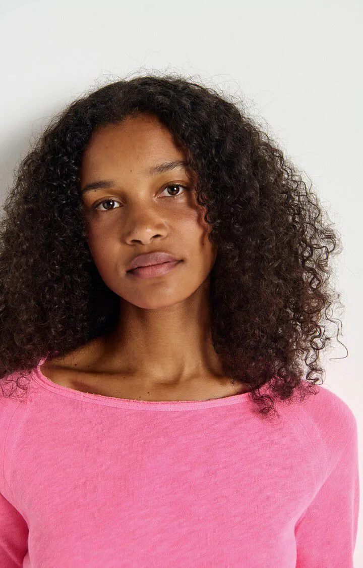 American Vintage | Sonoma Long Sleeve T.Shirt - Fluro Acid Pink sold by Sisters & Co product image thumbnail 5