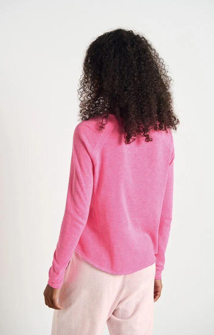 American Vintage | Sonoma Long Sleeve T.Shirt - Fluro Acid Pink sold by Sisters & Co product image thumbnail 4