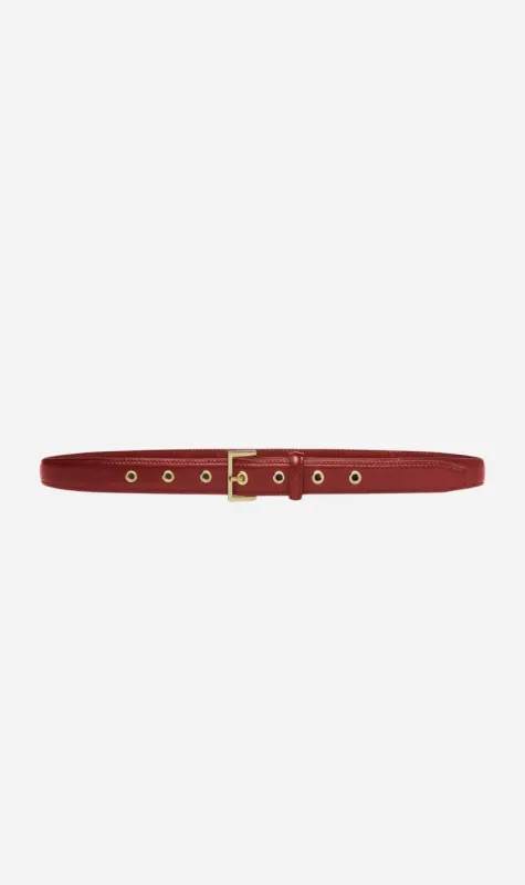 Frame Denim | The Eyelet Belt - Cabernet made by Sisters & Co