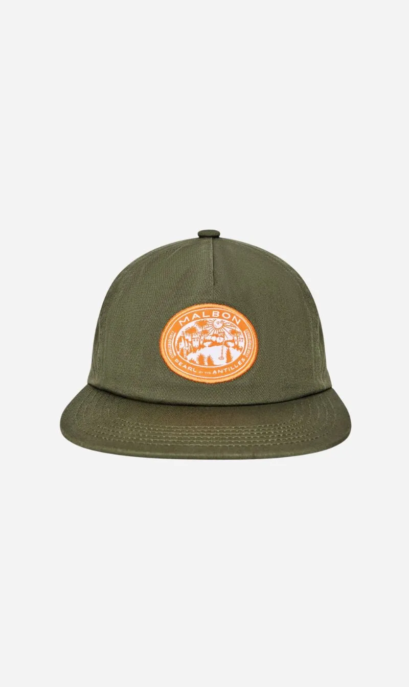 Malbon | Horizon Snapback - Olivine sold by Sisters & Co