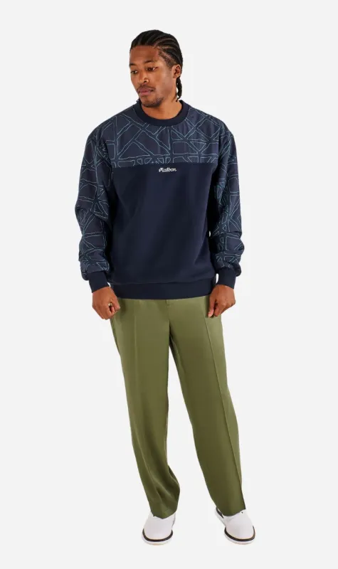Malbon | Tierra Crewneck - Midnight made by Malbon