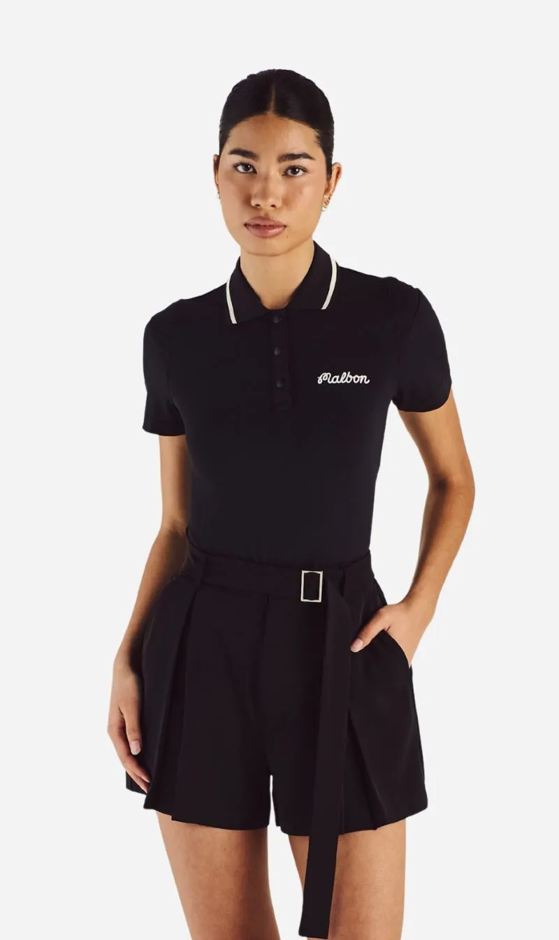 Malbon | Paloma Polo - Black / Black sold by Sisters & Co