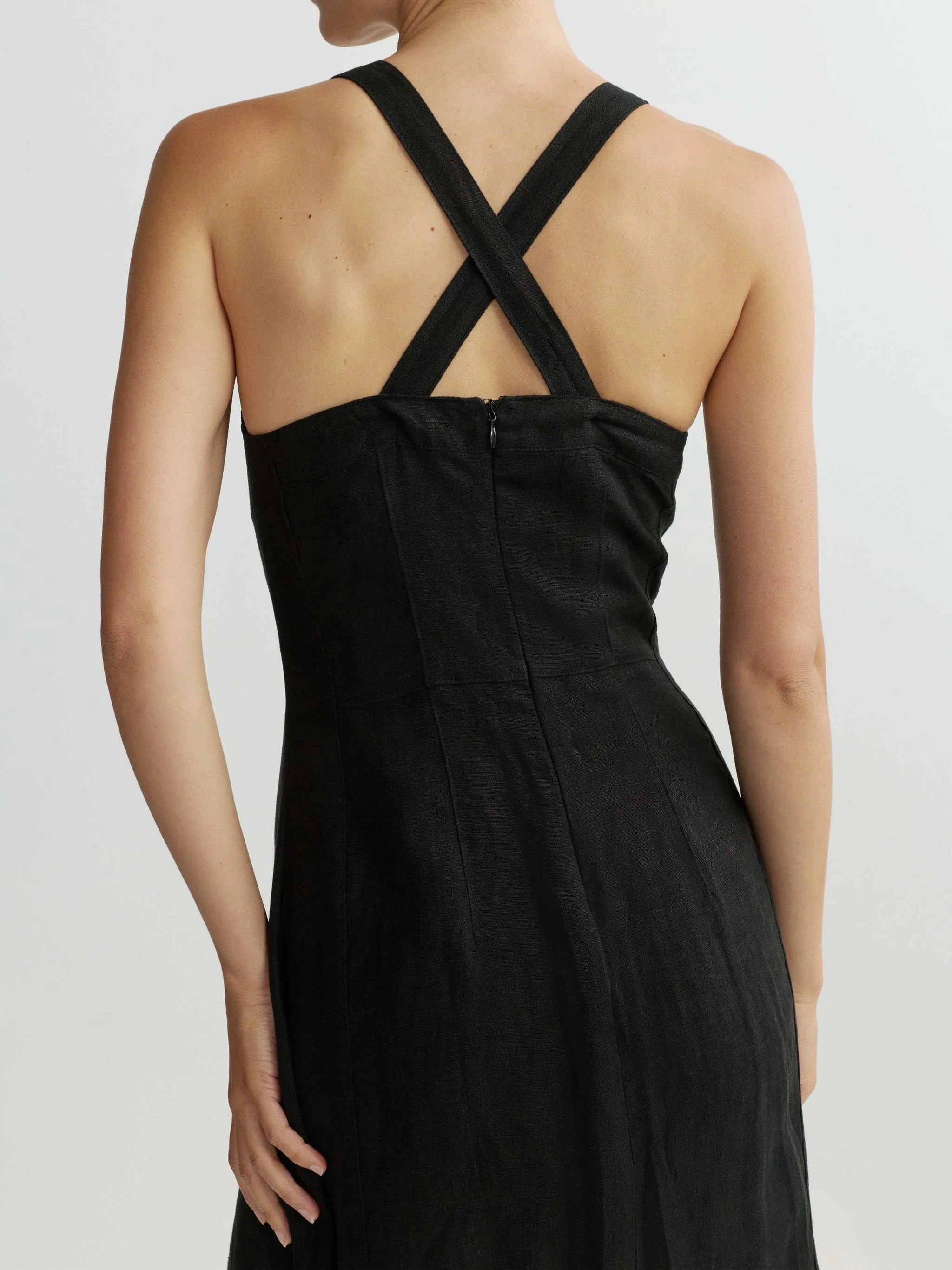 DL1961 | Danika Linen Dress - Black sold by Sisters & Co product image thumbnail 4