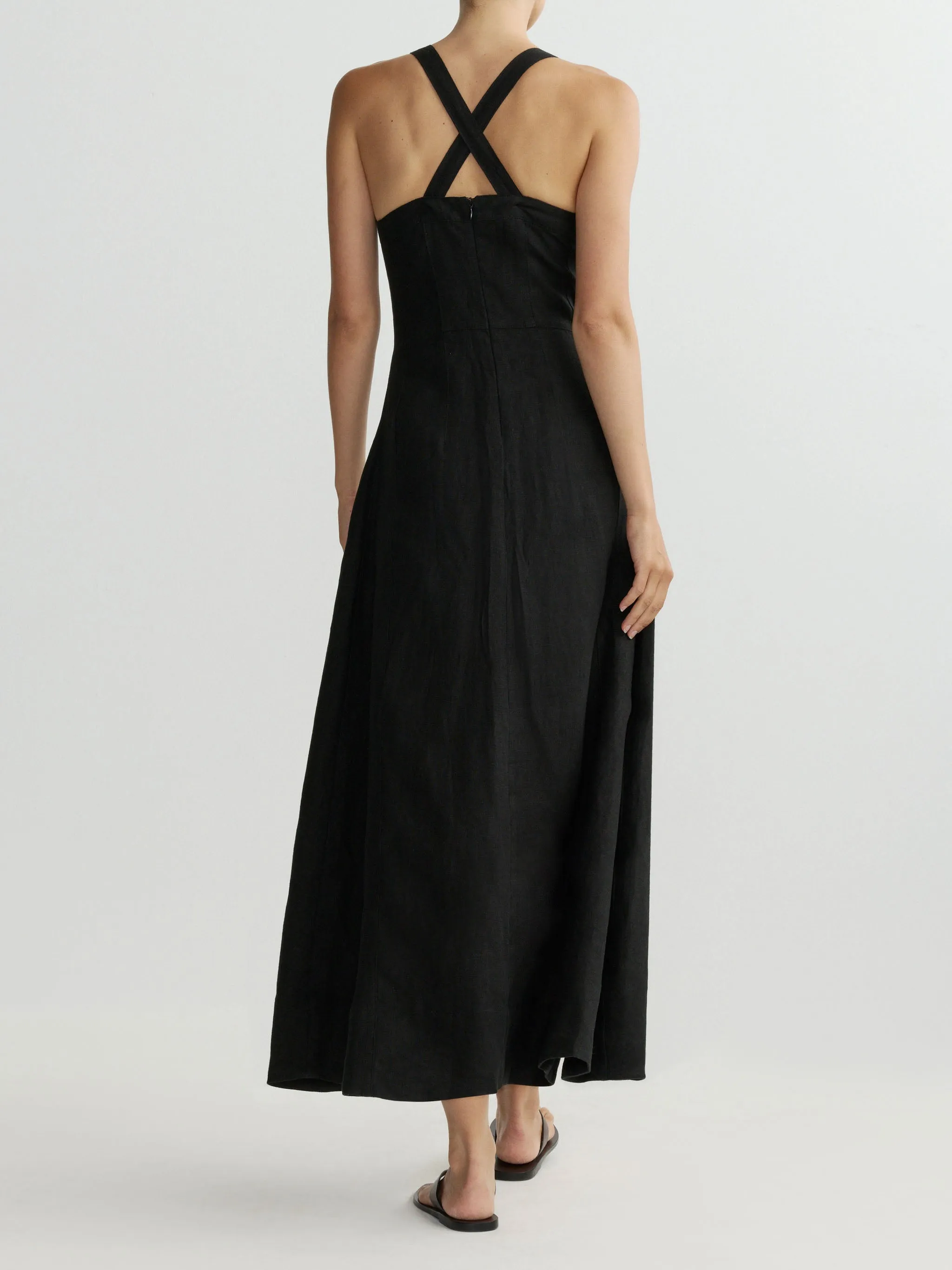 DL1961 | Danika Linen Dress - Black sold by Sisters & Co product image thumbnail 3