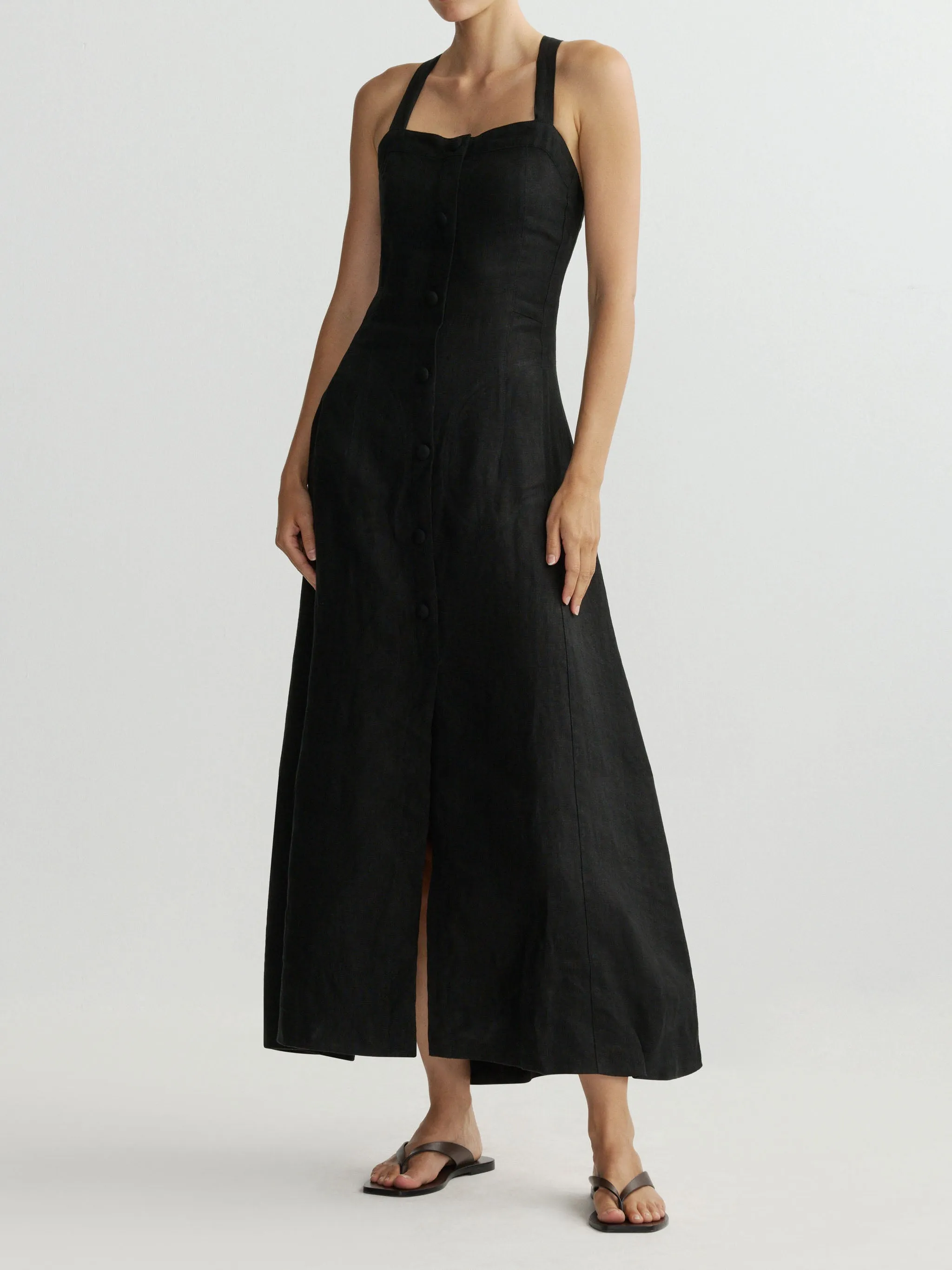 DL1961 | Danika Linen Dress - Black sold by Sisters & Co product image thumbnail 2