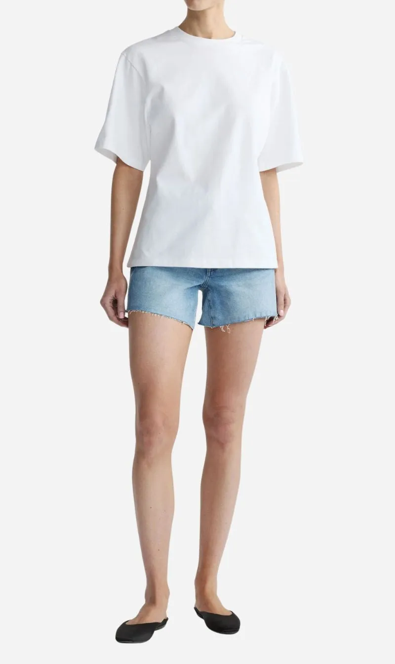 DL1961 | Girlfriend Tee - White sold by Sisters & Co