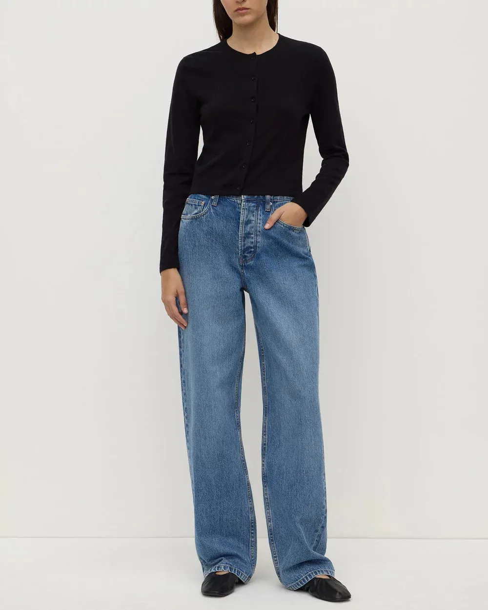 Assembly Label | Tilly Cotton Cashmere Cardigan - Black sold by Sisters & Co product image thumbnail 4