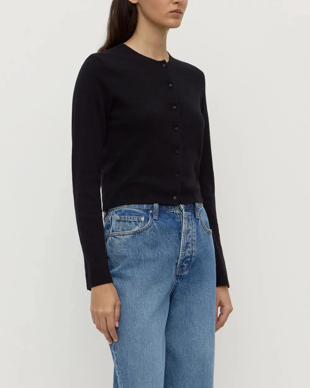 Assembly Label | Tilly Cotton Cashmere Cardigan - Black sold by Sisters & Co product image thumbnail 2
