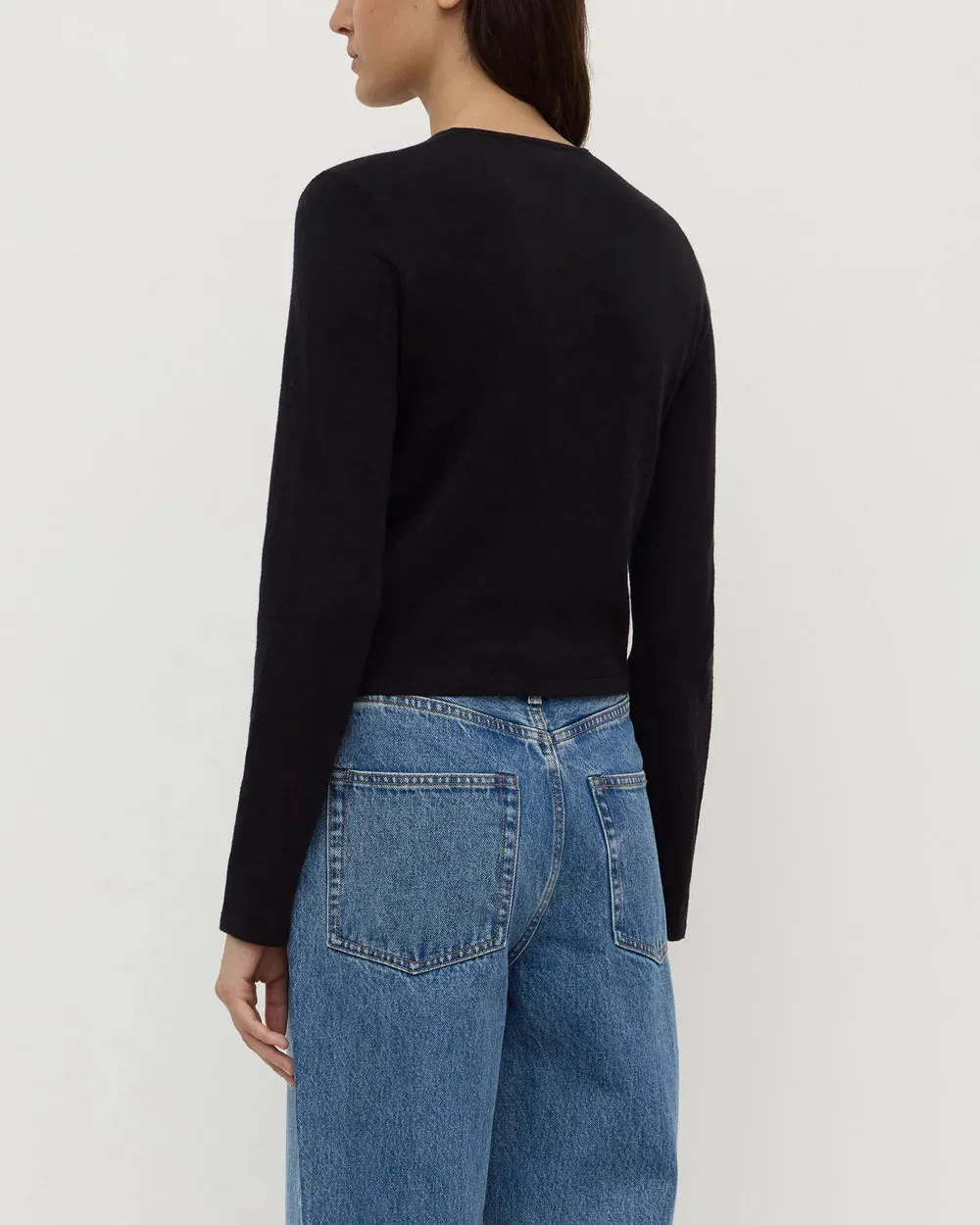 Assembly Label | Tilly Cotton Cashmere Cardigan - Black sold by Sisters & Co product image thumbnail 3