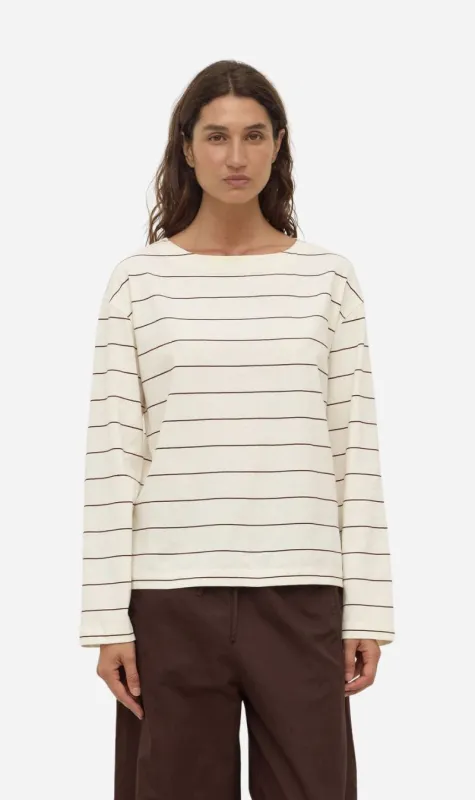 Assembly Label | Scout Long Sleeve Tee - Cream/Mulberry made by Assembly Label