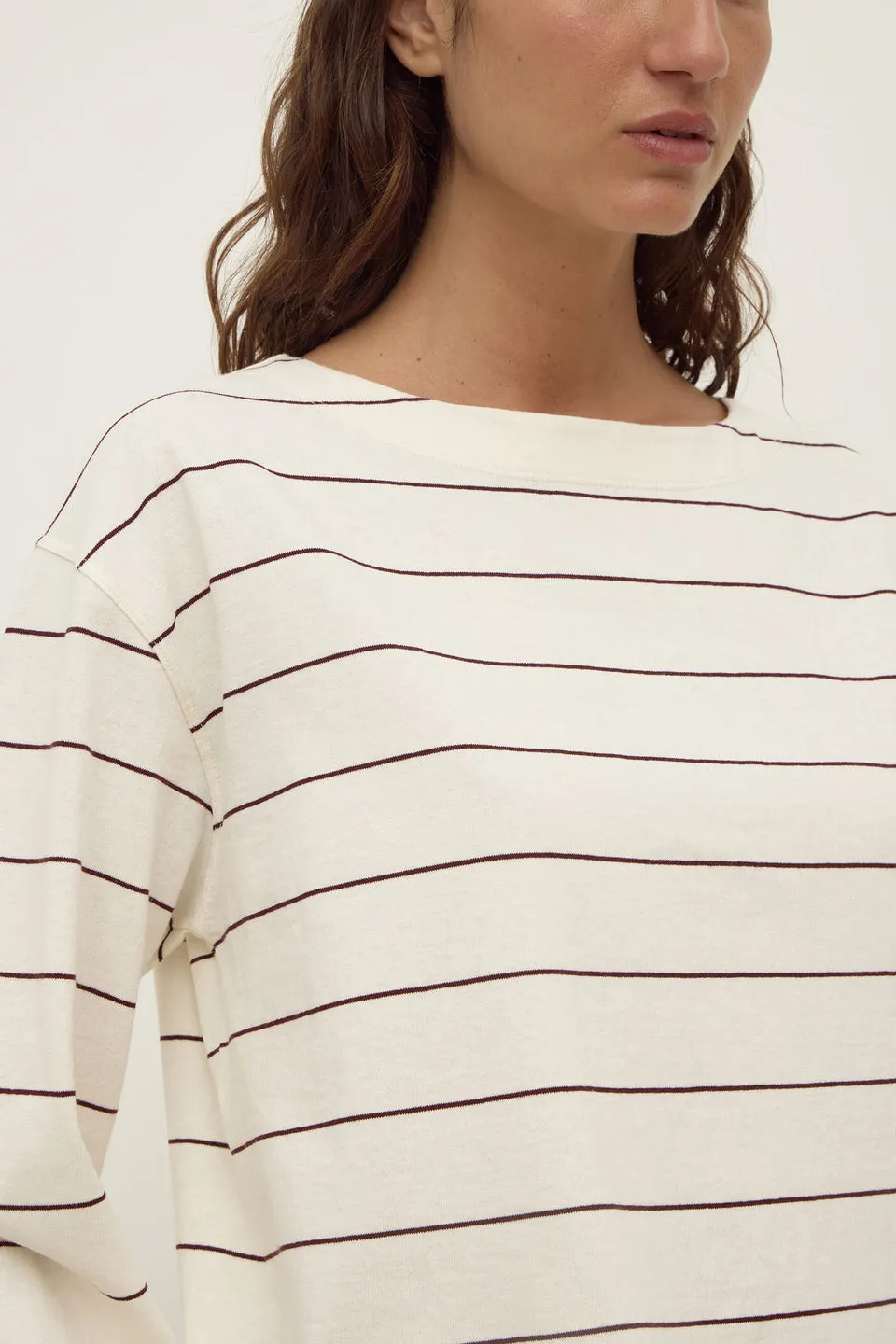 Assembly Label | Scout Long Sleeve Tee - Cream/Mulberry sold by Sisters & Co product image thumbnail 5