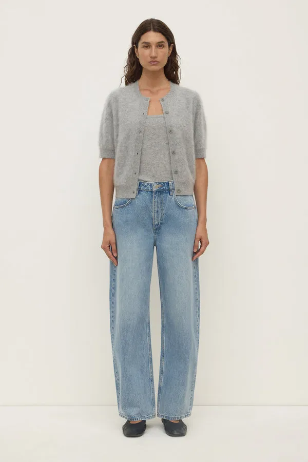 Assembly Label | Carina Wool Short Sleeve Cardigan - Grey Marle sold by Sisters & Co product image thumbnail 4