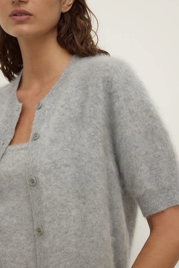 Assembly Label | Carina Wool Short Sleeve Cardigan - Grey Marle sold by Sisters & Co product image thumbnail 3