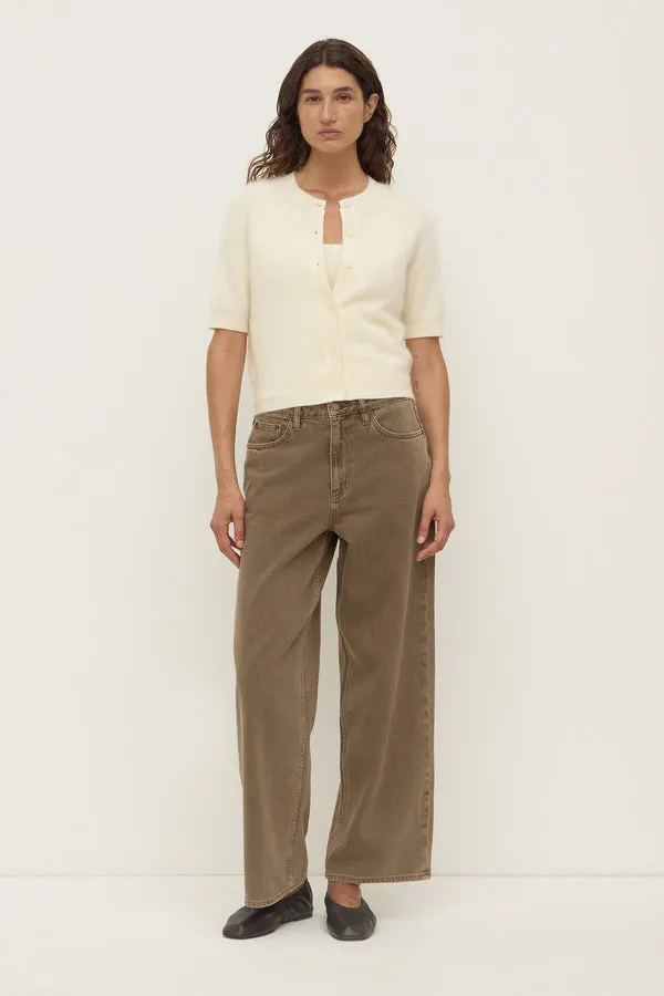 Assembly Label | Carina Wool Short Sleeve Cardigan - Cream sold by Sisters & Co product image thumbnail 4