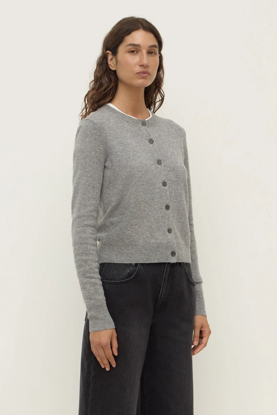 Assembly Label | Benny Knit Cardigan - Grey Marle sold by Sisters & Co product image thumbnail 4