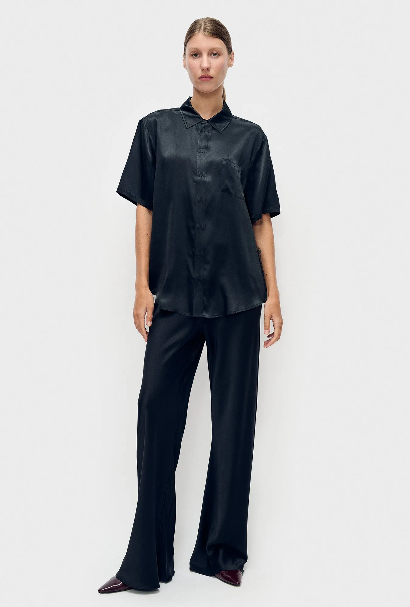 Silk Laundry | Short Sleeve Boyfriend Shirt - Year Of The Horse sold by Sisters & Co product image thumbnail 3