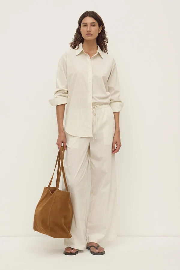 Assembly Label | Marina Stripe Fitted Shirt - White/Grey sold by Sisters & Co product image thumbnail 3