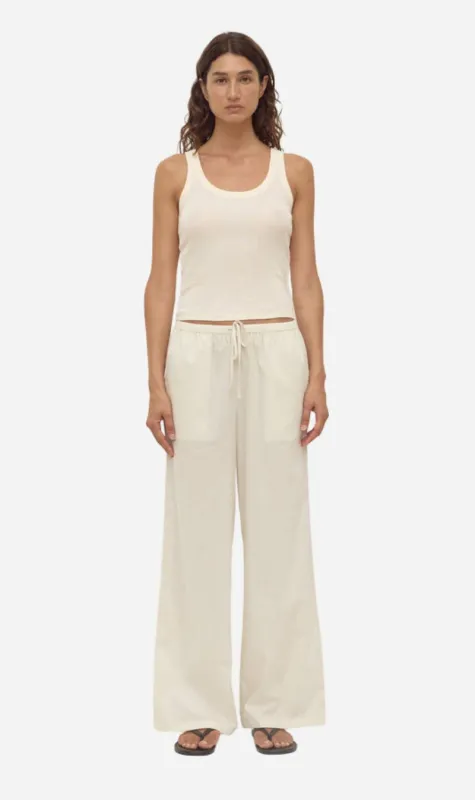 Assembly Label | Marina Stripe Pant - White/Grey sold by Sisters & Co