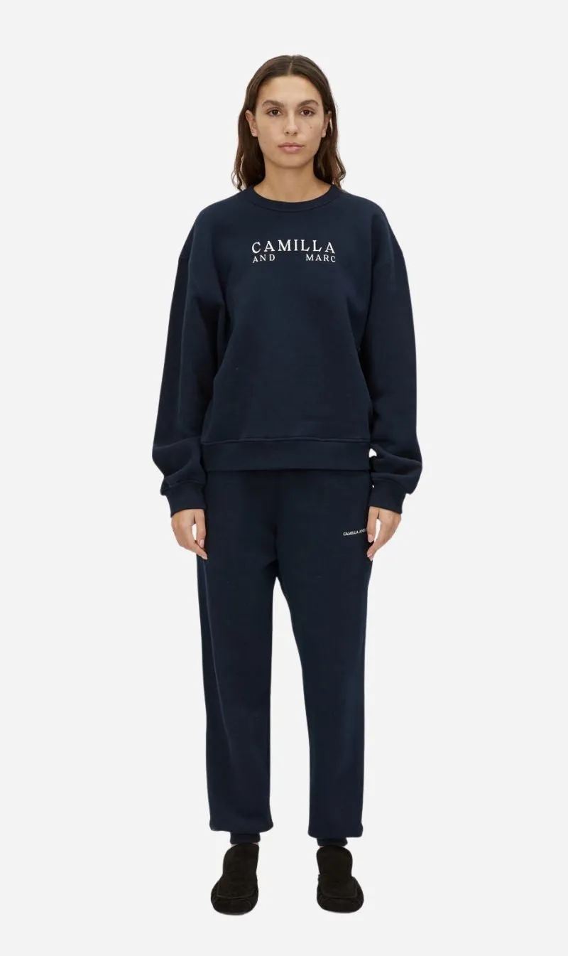 Camilla and Marc | Era Track Pant - Navy/White sold by Sisters & Co product image thumbnail 2