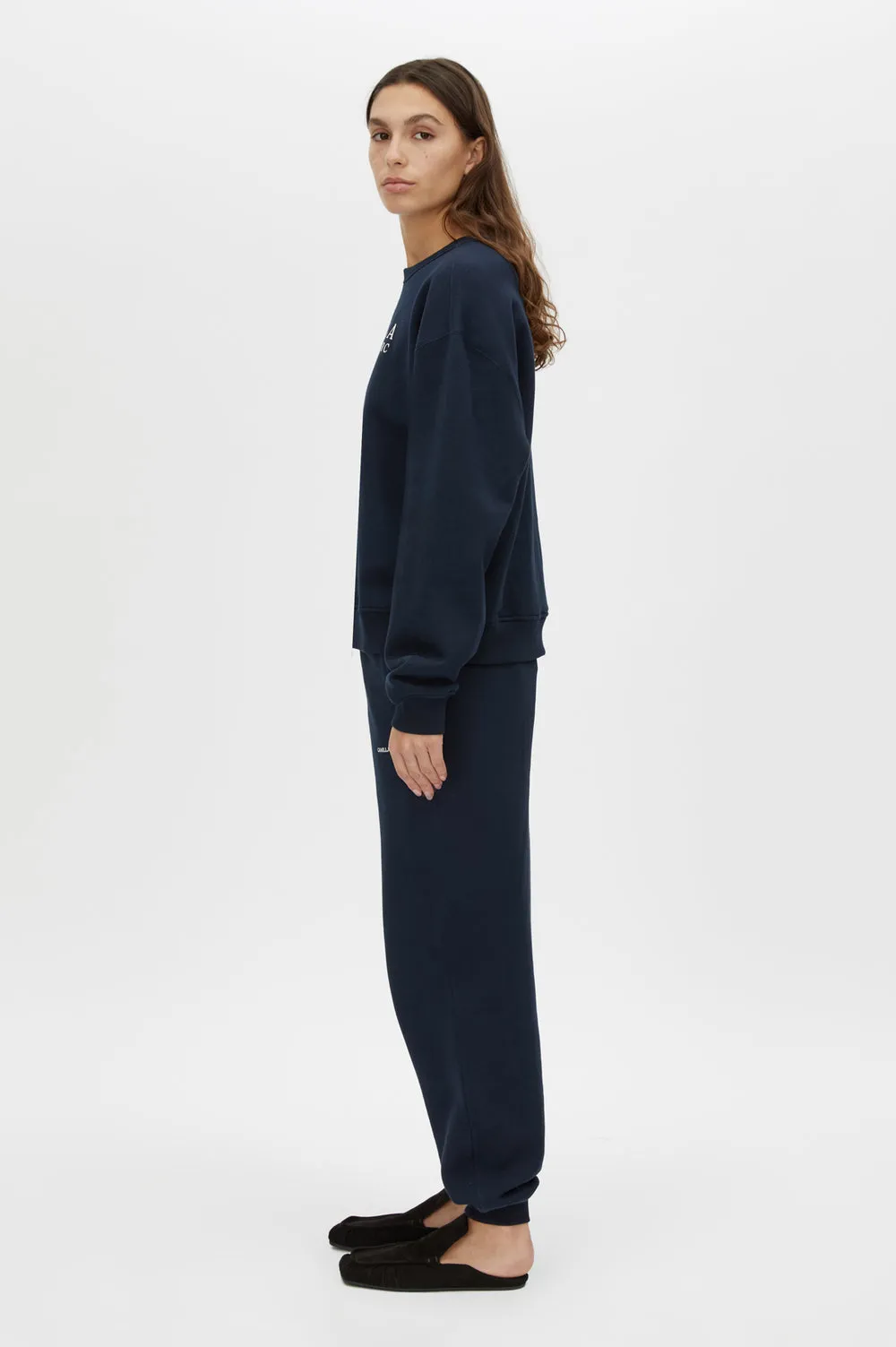 Camilla and Marc | Era Track Pant - Navy/White sold by Sisters & Co product image thumbnail 3
