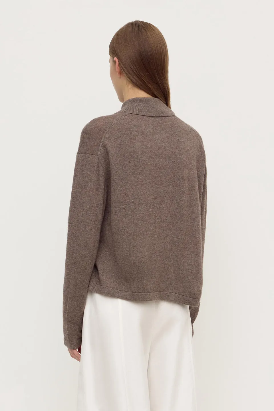 Assembly Label | Wool Cashmere Knit Cardi - Sable sold by Sisters & Co product image thumbnail 4