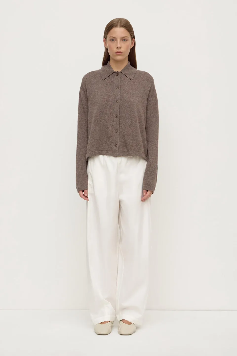 Assembly Label | Wool Cashmere Knit Cardi - Sable sold by Sisters & Co product image thumbnail 2