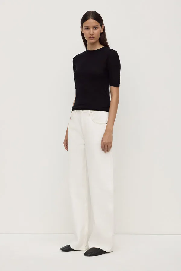 Assembly Label | Mina Silk Knit Tee - Black sold by Sisters & Co product image thumbnail 3