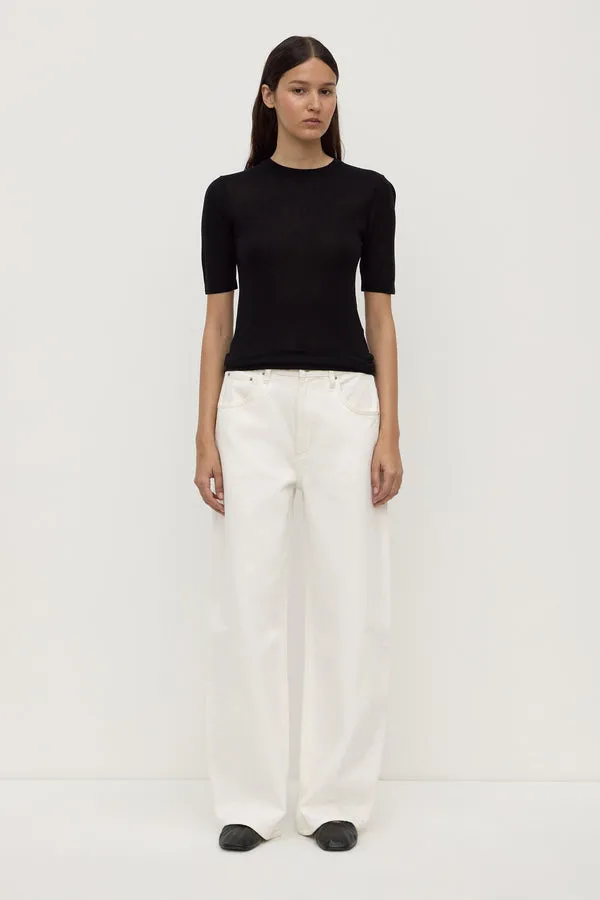 Assembly Label | Mina Silk Knit Tee - Black sold by Sisters & Co product image thumbnail 2