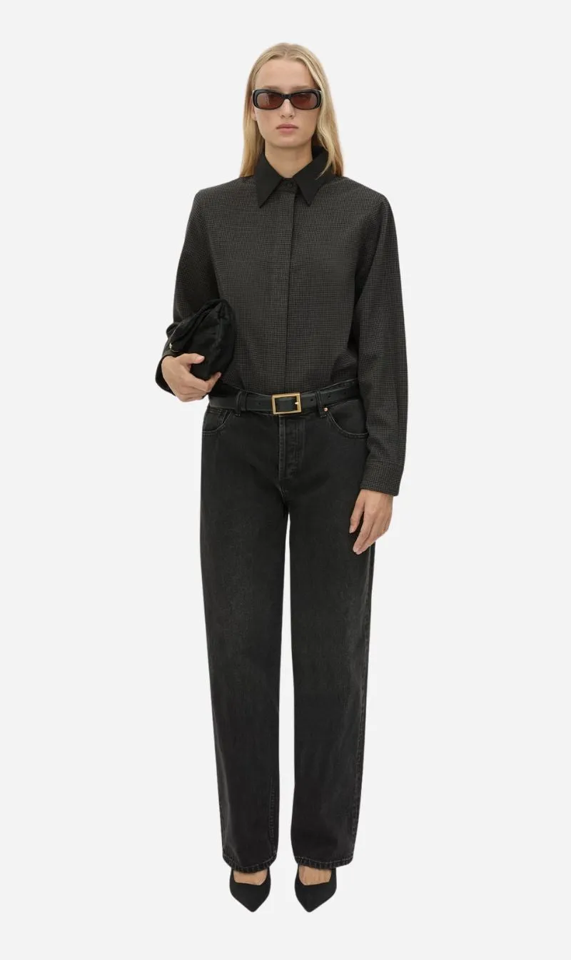 Camilla and Marc | Genre Gingham Shirt - Steel sold by Sisters & Co