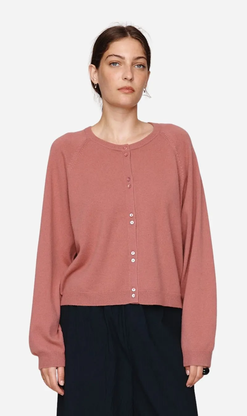 Marle | Babette Cardigan - Rosewood sold by Sisters & Co